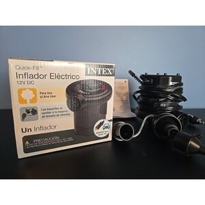 Intex Quick Fill DC Electric Air Pump  12V Car Plug  Max  Air Flow 21 2CFM